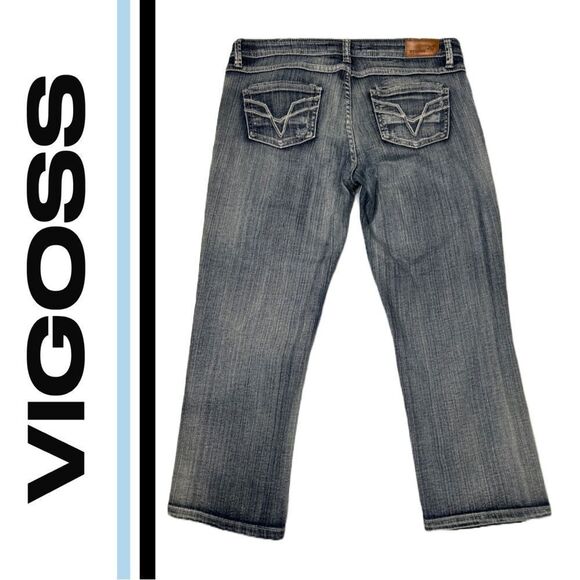Vigoss Women’s Light Distressed Denim Crop Jeans - Size 9‎ - Picture 2 of 3